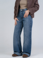 شلوار جین بگ قد 115 دمپا کات کد 22086