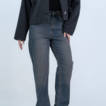 شلوار جین رگولار قد 110 کم کش کد 22124