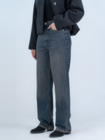 شلوار جین رگولار قد 110 کم کش کد 22124 - Image 4