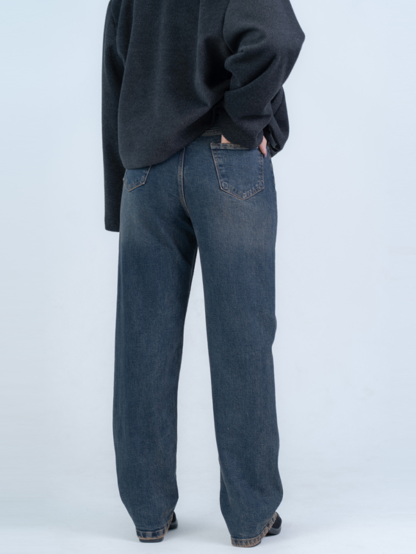 شلوار جین رگولار قد 110 کم کش کد 22124 - Image 2