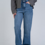 شلوار جین رگولار قد 110 کم کش کد 22128