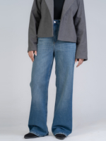 شلوار جین بگ قد 110 کم کش کد 22134 - Image 3