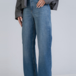 شلوار جین بگ قد 110 کم کش کد 22134