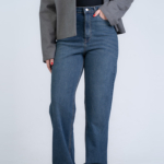 شلوار جین رگولار قد 110 کم کش کد 22153