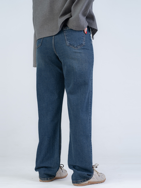 شلوار جین رگولار قد 110 کم کش کد 22153 - Image 2