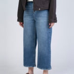 شلوار جین بگ قد 90 کم کش کد 22156