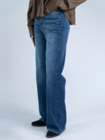 شلوار جین بگ قد 110 کم کش کد 22187 - Image 4