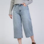 شلوار جین کراپ واید لگ قد 85 کد 22204