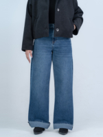 شلوار جین بگ قد 115 دمپا کات کد 22225 - Image 3