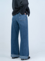 شلوار جین بگ قد 115 دمپا کات کد 22225 - Image 2