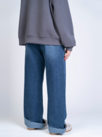 شلوار جین بگ قد 115 دمپا کات کد 22227 - Image 2