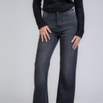 شلوار جین فلر قد 110 مشکی کد 22291