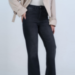 شلوار جین فلر قد 110 مشکی کد 22295