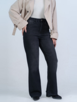 شلوار جین فلر قد 110 مشکی کد 22295