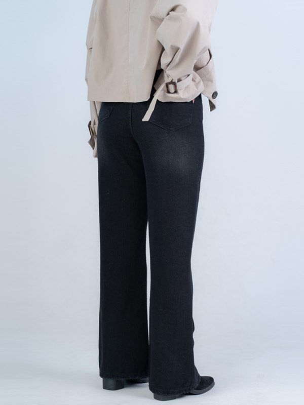 شلوار جین فلر قد 110 مشکی کد 22295 - Image 2