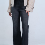 شلوار جین فلر قد 110 مشکی کد 22300