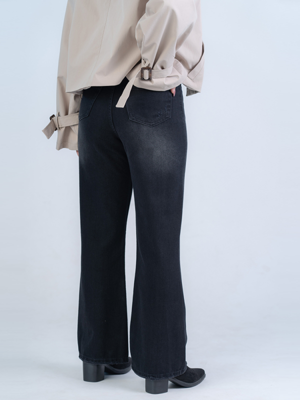 شلوار جین فلر قد 110 مشکی کد 22300 - Image 2