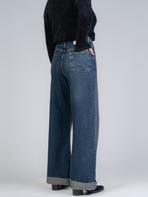 شلوار جین بگ قد 110 کد 22301 - Image 2