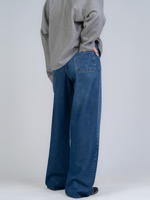 شلوار جین بگ قد 110 کد 22303 - Image 2