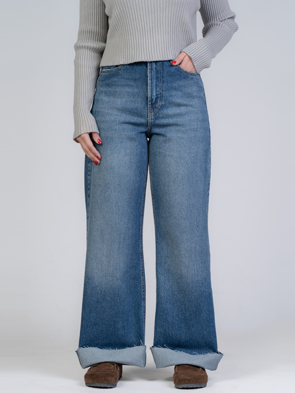 شلوار جین بگ قد 110 کد 22304 - Image 3