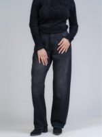 شلوار جین رگولار قد 110 مشکی کد 22317 - Image 3