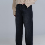 شلوار جین رگولار قد 110 مشکی کد 22321