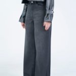 شلوار جین بگ قد 110 مشکی کد 22329