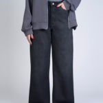 شلوار جین بگ قد 110 مشکی کد 22331