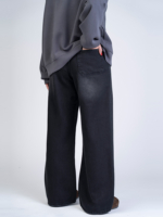 شلوار جین بگ قد 110 مشکی کد 22331 - Image 2