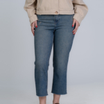 شلوار جین استریت قد 90 دمپا کات کد 22356