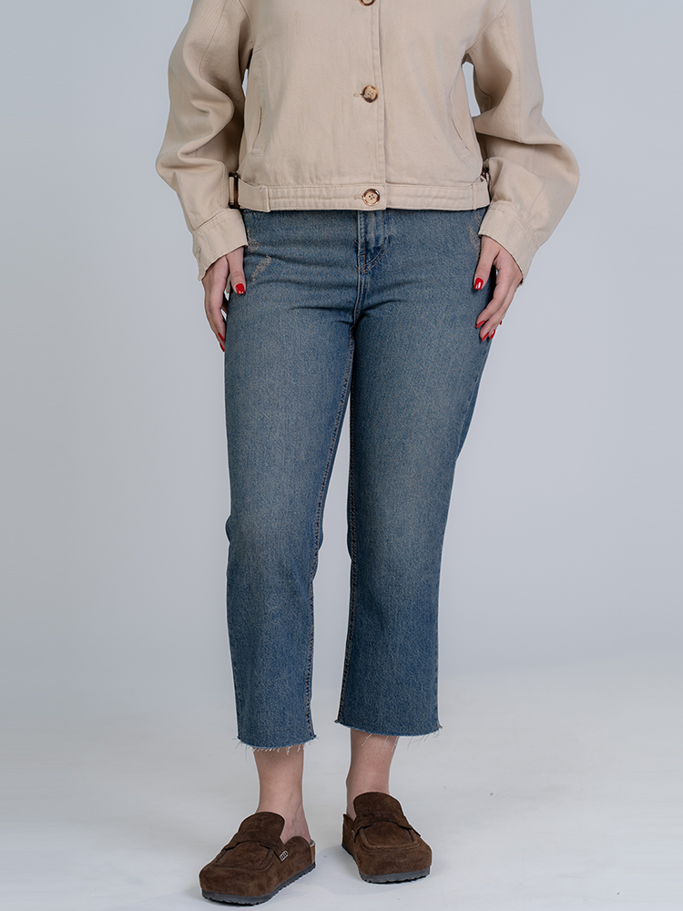 22356 (1) شلوار جین استریت قد 90 دمپا کات کد 22356 - Image 1