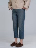 شلوار جین استریت قد 90 دمپا کات کد 22356 - Image 2