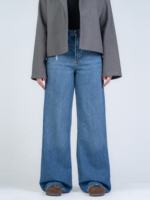 شلوار جین بگ قد 115 دمپا کات کد 22383 - Image 3