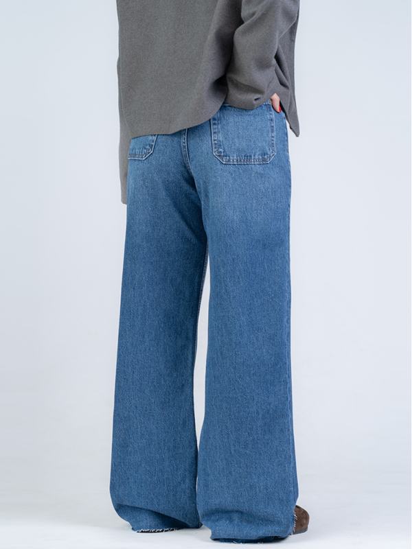 شلوار جین بگ قد 115 دمپا کات کد 22383 - Image 2