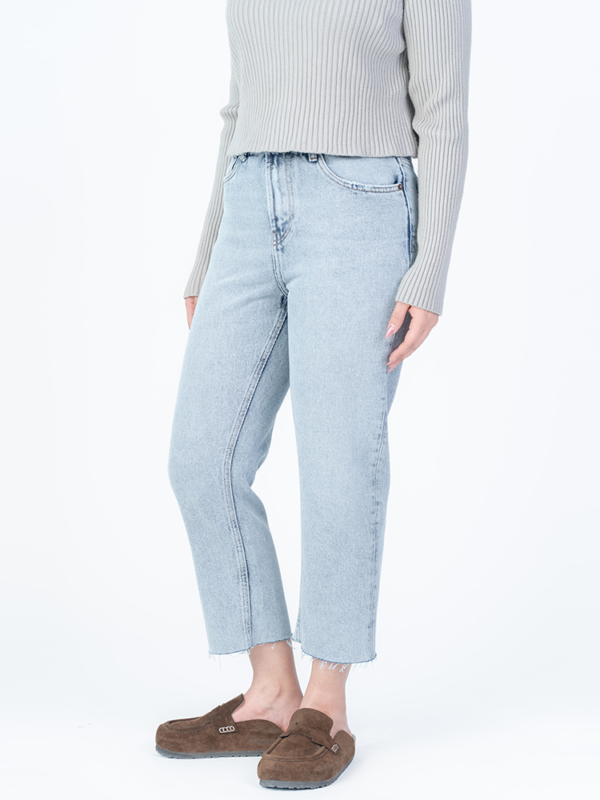 شلوار جین کراپ استریت قد 90 دمپا کات کد 22556 - Image 2