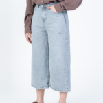 شلوار جین کراپ واید لگ قد 85 کد 22563