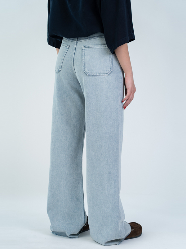 شلوار جین بگ قد 115 دمپا کات