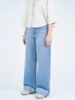 شلوار جین بگ قد 115 دمپا کات کد 22605 - Image 3