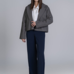 شلوار پارچه ای بگ قد 110 گلکسی سرمه ای کد 22607