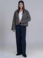 شلوار پارچه ای بگ قد 110 گلکسی سرمه ای کد 22607