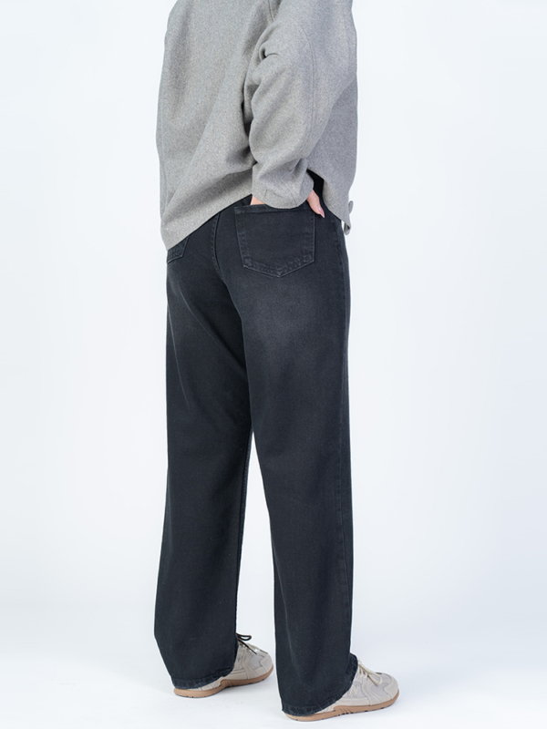 شلوار جین رگولار قد 110 مشکی کد 22663 - Image 2