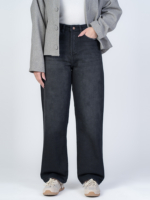 شلوار جین رگولار قد 110 مشکی کد 22665 - Image 3