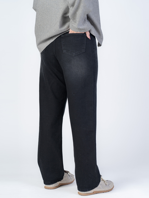 شلوار جین رگولار قد 110 مشکی کد 22665 - Image 2