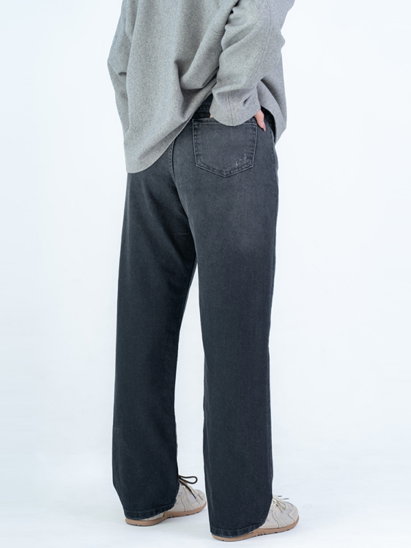 شلوار جین رگولار قد 110 مشکی کد 22668 - Image 2