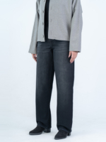 شلوار جین رگولار قد 110 مشکی کد 22670