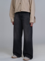 شلوار جین بگ قد 110 مشکی کد 22702