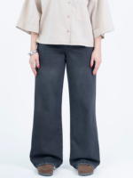 شلوار جین بگ قد 110 مشکی کد 22703 - Image 3