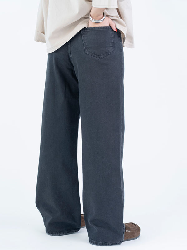 شلوار جین بگ قد 110 مشکی کد 22703 - Image 2