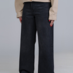 شلوار جین بگ قد 110 مشکی کد 22705