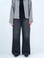 شلوار جین بگ قد 110 مشکی کد 22707 - Image 3